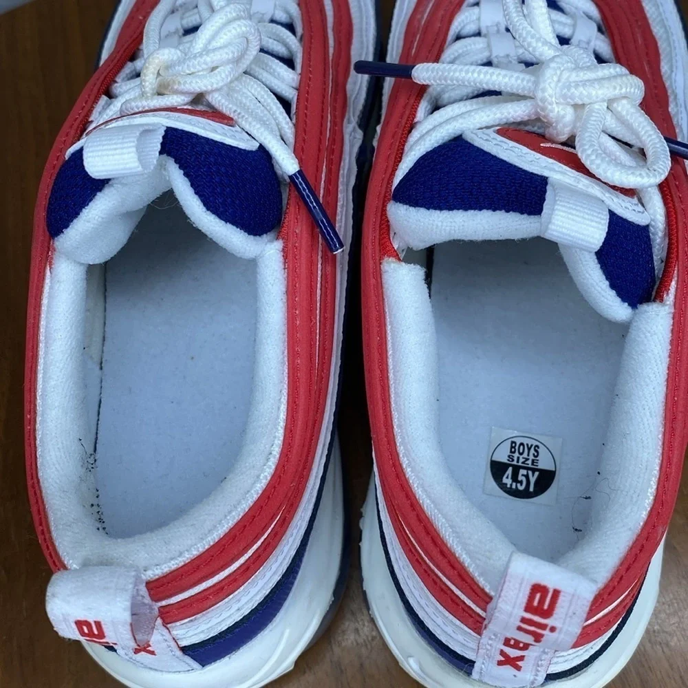 Nike Kids Sneakers in Blue, Red, and White